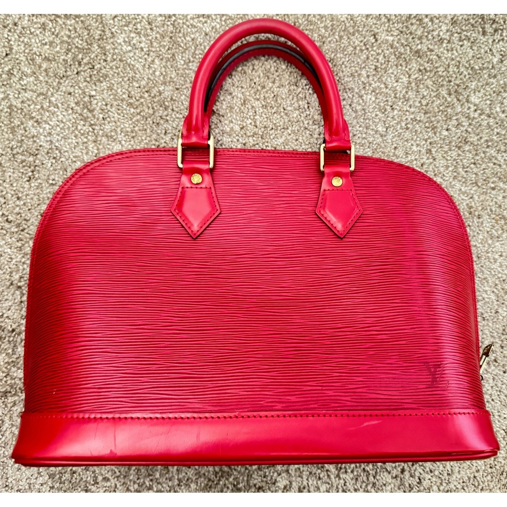 Louis Vuitton Epi Leather Alma PM - Red